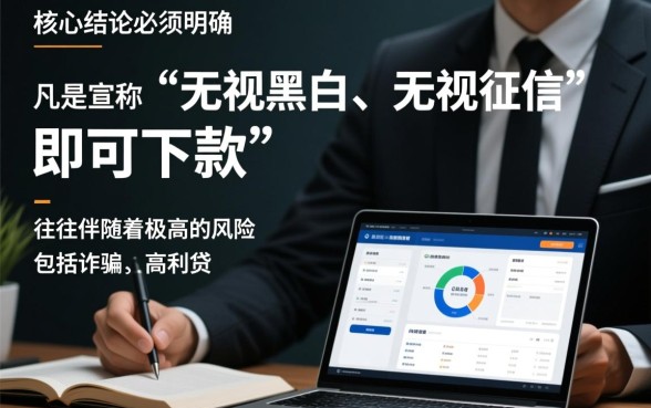 无视黑白无视征信申请就下款吗