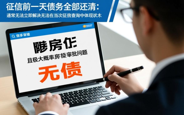 查征信前一天把债务全部还清可以房贷吗,征信多久更新 查征信前一天把债务全部还清可以房贷吗