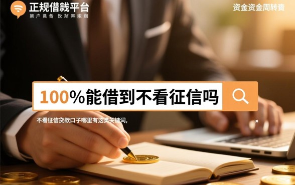 正规借钱平台100%能借到不看征信吗,不看征信贷款口子哪里有 不看征信贷款口子哪里有
