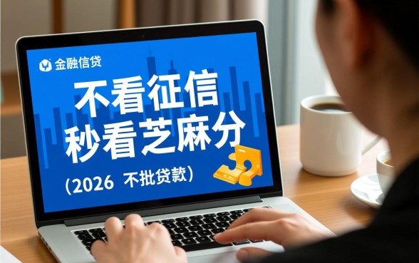 不看芝麻分不看征信秒下的口子2026,有哪些不用查征信的? 不看芝麻分不看征信秒下的口子2026