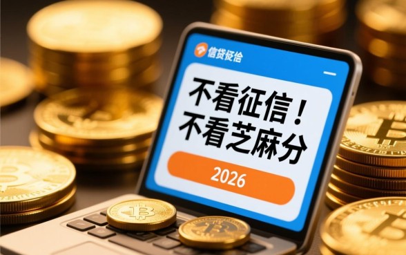 不看芝麻分不看征信秒下的口子2026,有哪些不用查征信的? 不看芝麻分不看征信秒下的口子2026