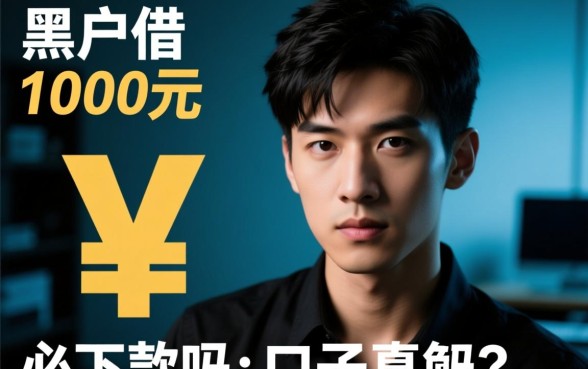 黑户借1000元必下款的口子是真的吗