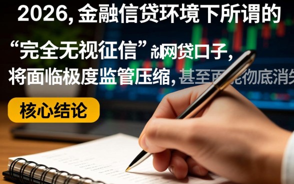 2026无视黑白征信的网贷口子有哪些