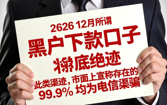 黑户下款的口子还有吗2026年12月