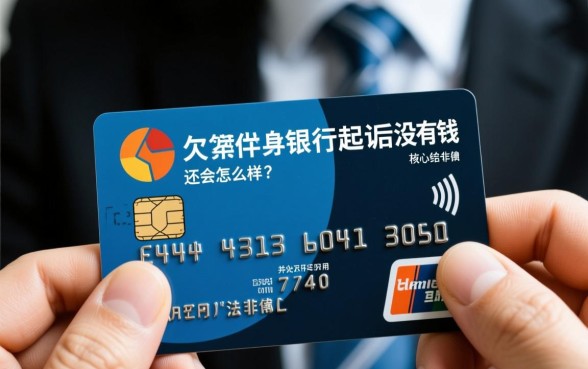 欠信用卡银行起诉后没有钱还会怎么样