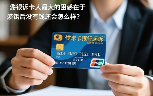 欠信用卡银行起诉后没有钱还会怎么样