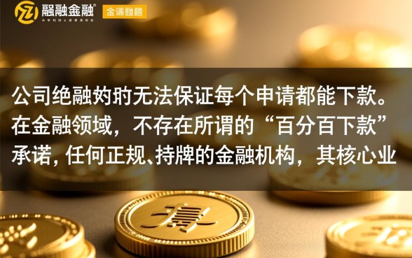金融公司难道保证每个申请都能下款吗