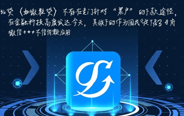 微信小贷有专门针对黑户的下款途径吗