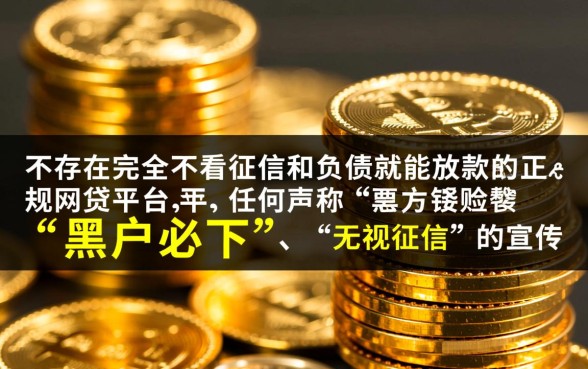 哪些平台不看征信和负债就能贷款