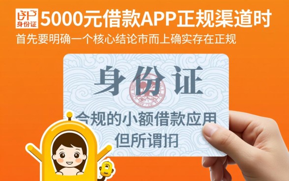 凭身份证5000元借款的app正规吗,哪个平台下款快? 凭身份证5000元借款的app正规吗