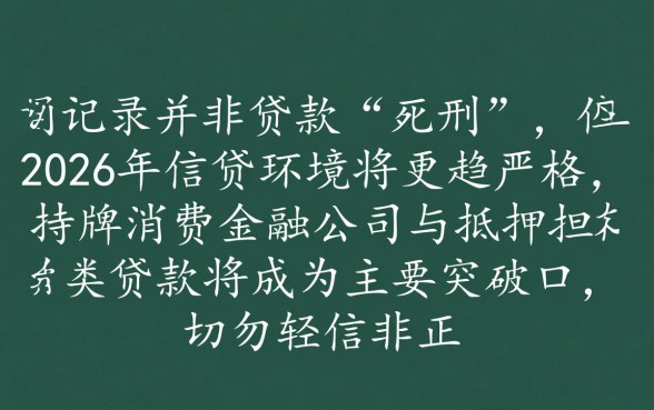 有逾期记录哪个平台可以贷款2026
