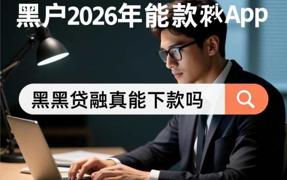 黑户2026年能贷款的app有哪些