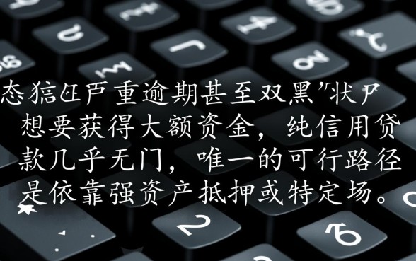 征信黑了怎么贷款,双黑有逾期必过的大额口子有哪些 双黑有逾期必过的大额口子有哪些