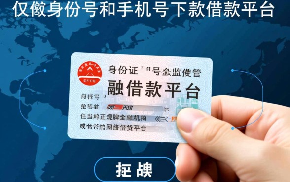 有没有仅凭身份证和手机号借款的平台