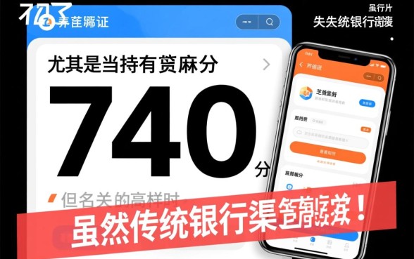 征信花了芝麻分740能下款吗