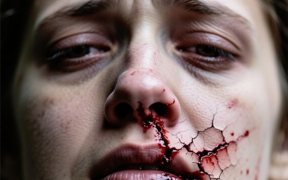梦见鼻子下边脸皮裂开流血意味着什么