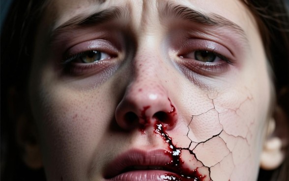 梦见鼻子下边脸皮裂开流血意味着什么