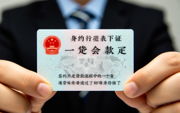 带着身份证去签约下款有下来款的吗