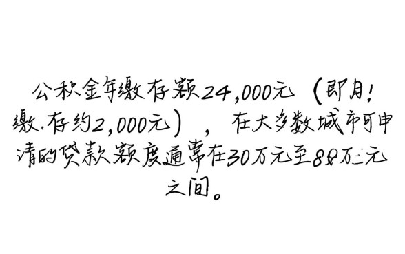 公积金一年才24能贷多少钱,公积金贷款额度怎么算 公积金一年才24能贷多少钱