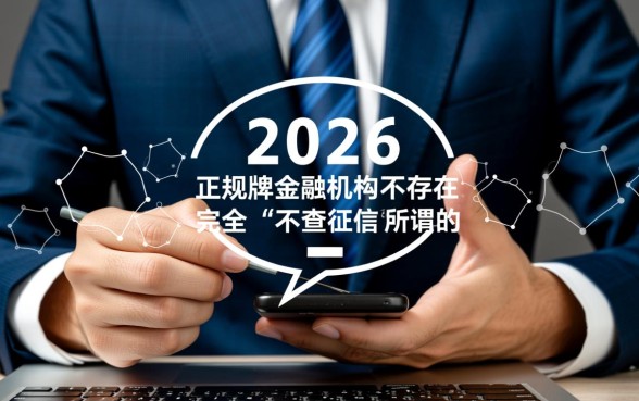 不查征信的贷款平台2026年有哪些