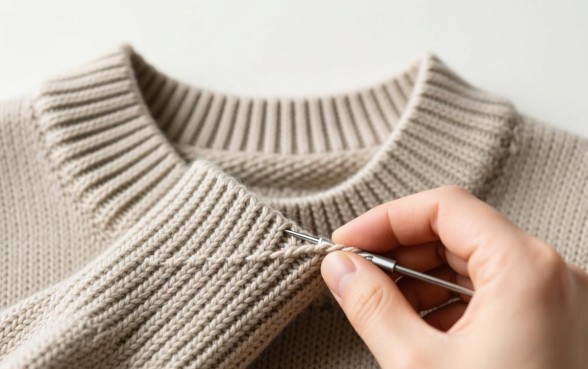 毛衣口子太大怎么修视频教程