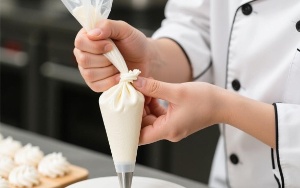 裱花袋扎口技巧视频教程