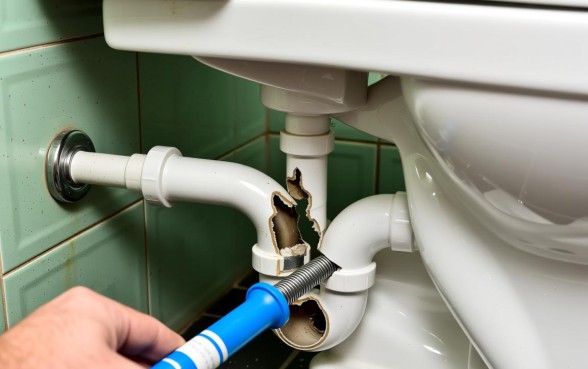 装马桶的下水道里切了个口子怎么处理,下水道破裂怎么修补 装马桶的下水道里切了个口子怎么处理