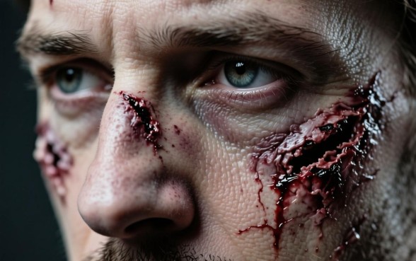 梦见鼻子下边脸皮裂开代表什么