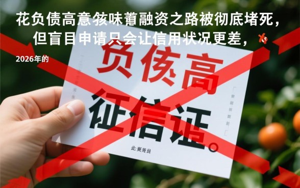 2026征信花负债高还能下款吗