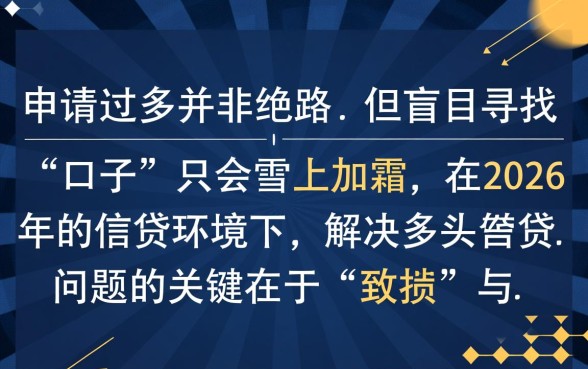2026年申请过多必下口子