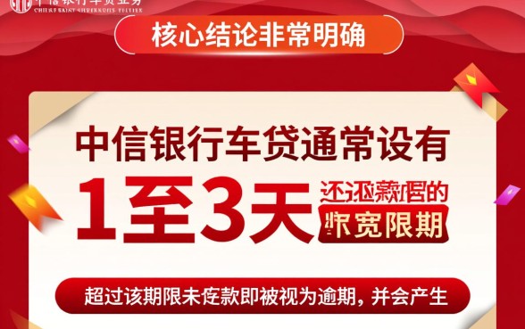 中信银行车贷逾期怎么办