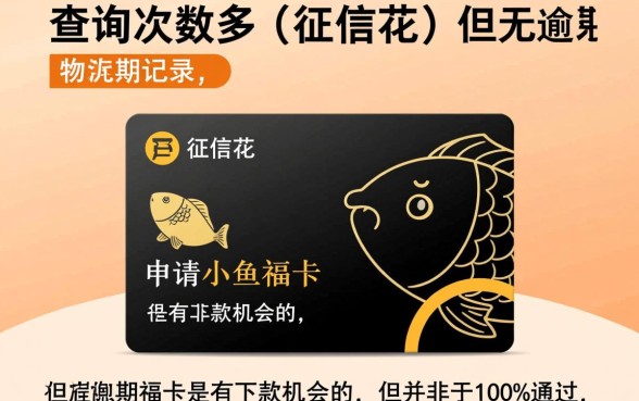 小鱼福卡征信花查询多无逾期会下款吗