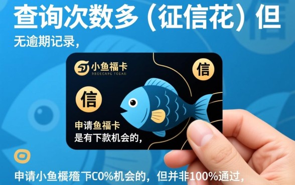 小鱼福卡征信花查询多无逾期会下款吗