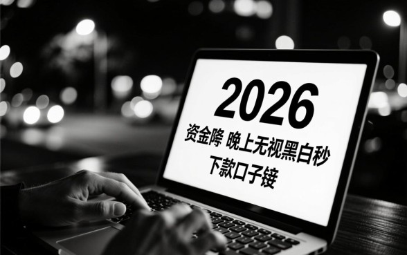 2026晚上无视黑白秒下款口子链接是真的吗