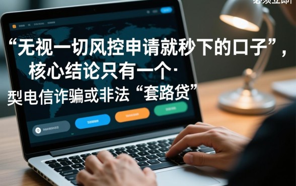 无视一切风控申请就秒下的口子怎么办