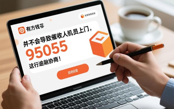 有钱花95055逾期协商会上门吗