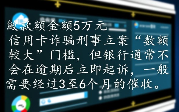 欠信用卡5万多久立案起诉成功