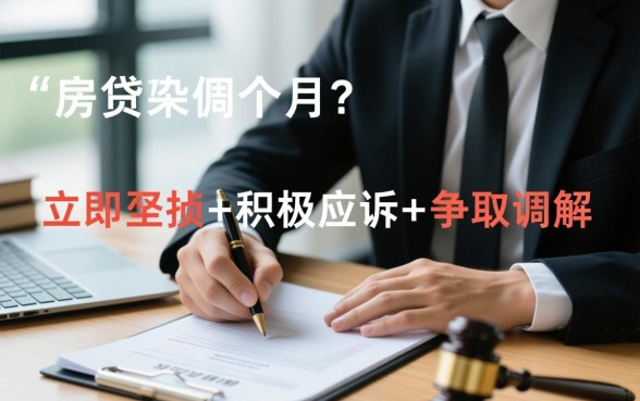 房贷逾期3个月被银行起诉怎么解决