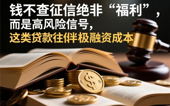 难道借钱不查征信就真的没有风险吗