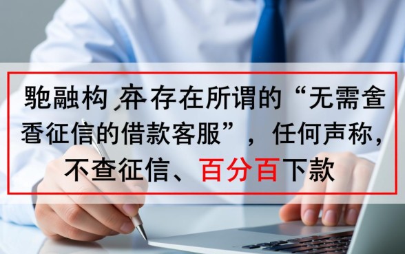 难道真的有无需查看征信的借款客服