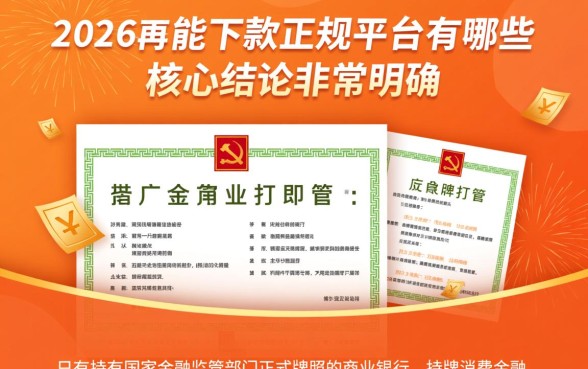 2026年能下款的正规平台有哪些