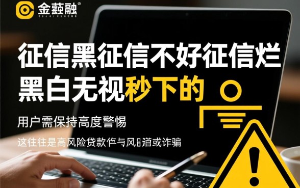 征信不好黑白无视秒下口子有哪些