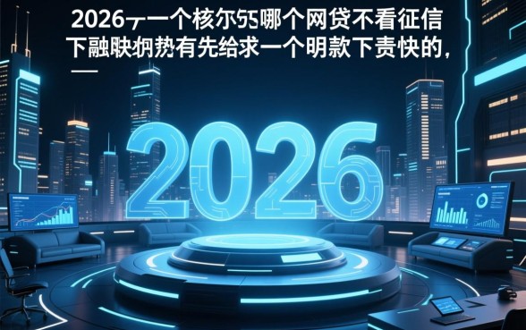 2026哪个网贷不看征信下款快的