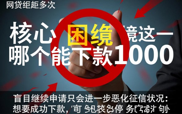 网贷被拒多次哪个还能下款1000