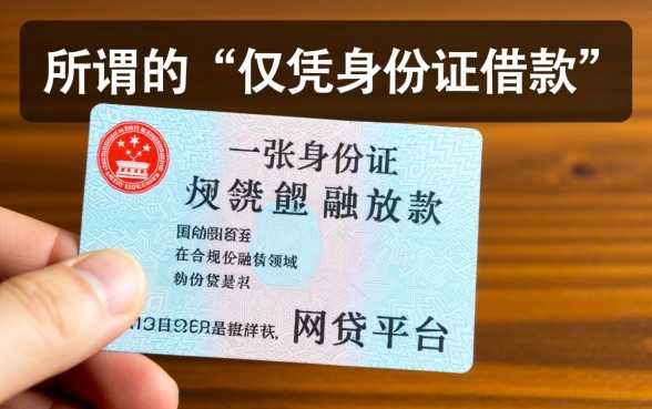 哪些网贷平台用身份证就可以借到钱