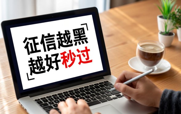 征信越黑越好秒过500是真的吗