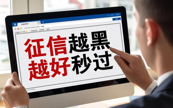 征信越黑越好秒过500是真的吗