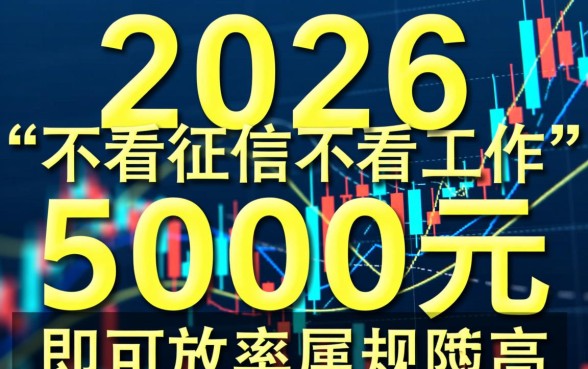 2026不看征信不看工作5000是真的吗
