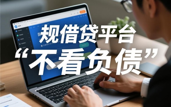 什么借贷平台不看负债容易借钱