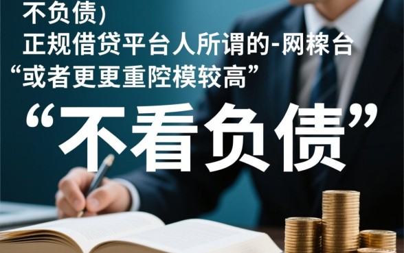 什么借贷平台不看负债容易借钱